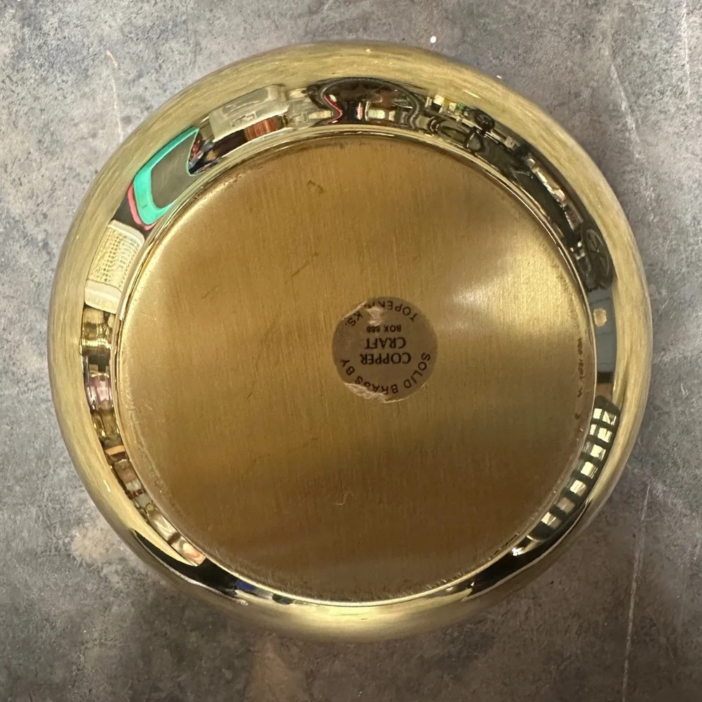 Vintage Solid Brass Ice Bucket